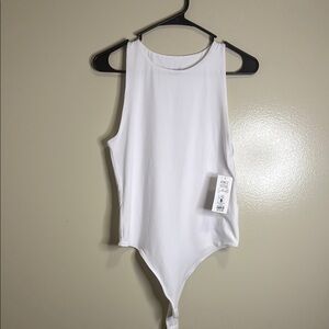White Sleeveless Bodysuit